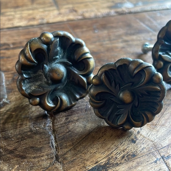 Vintage Other - Vintage Antique Bronze Drawer Knobs
